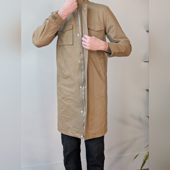 Han Kjobenhavn Double Zipper High Neck Canvas Trench Coat l SS 17 Collection - Picture 9 of 14